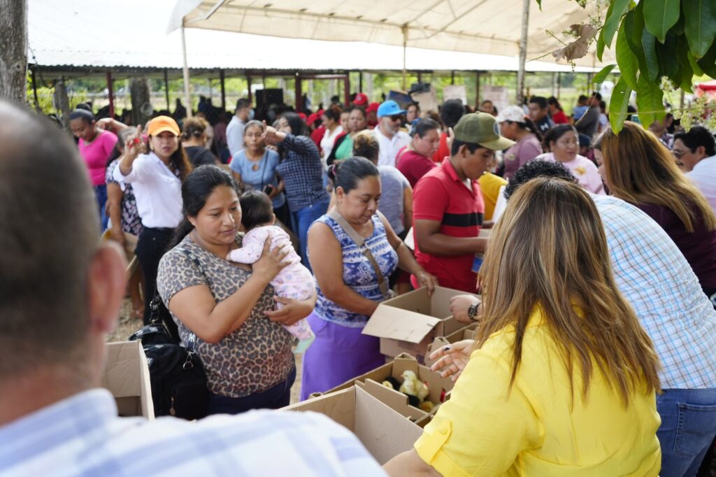 Entrega de apoyos en Benito Juárez