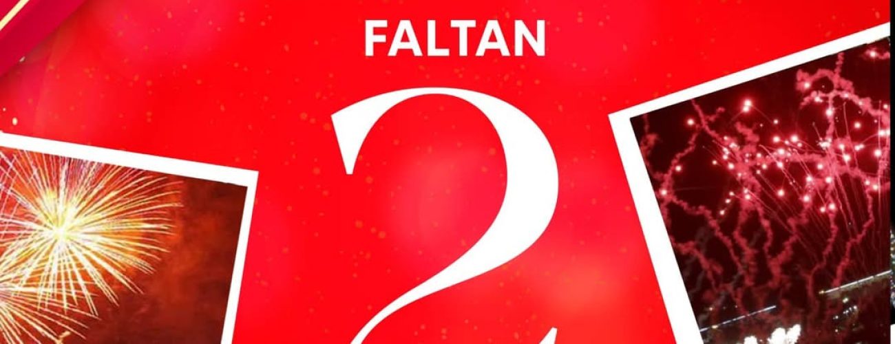 Anuncio navideño de 2 días faltantes