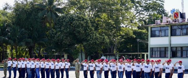 Bienvenida del personal del Servicio Militar en Tenosique