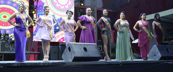 Candidatas para reina del Carnaval Tenosique 2025 en el penúltimo computo