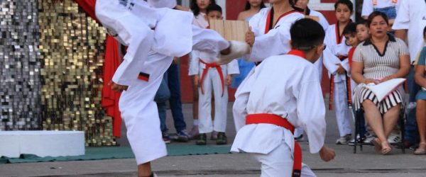 Niños del colegio tenosique en el evento Descubriendo Talento