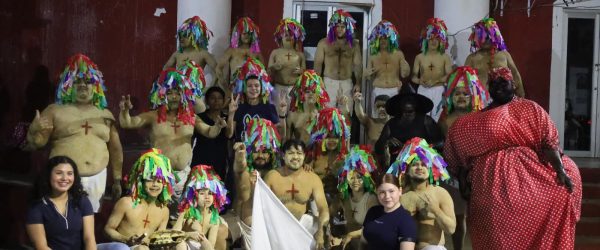 Participantes del concurso de la Danza de Blanquitos en Tenosique