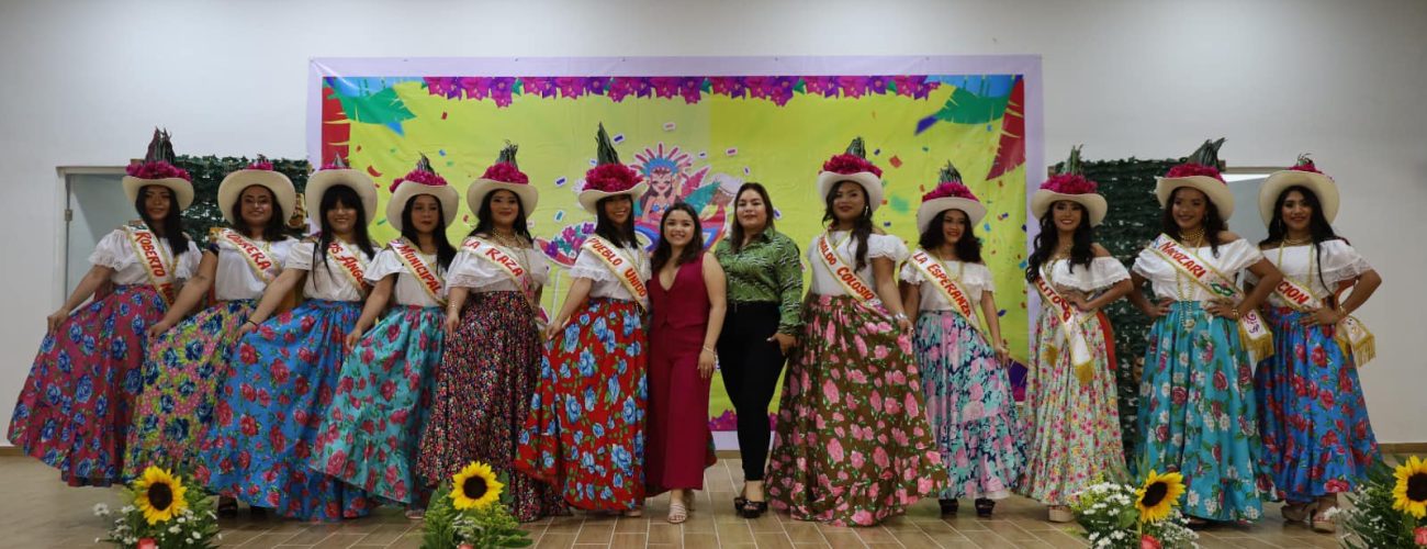 Presidenta de Tenosique presenta candidatas para la reina del Carnaval Tenosique 2025